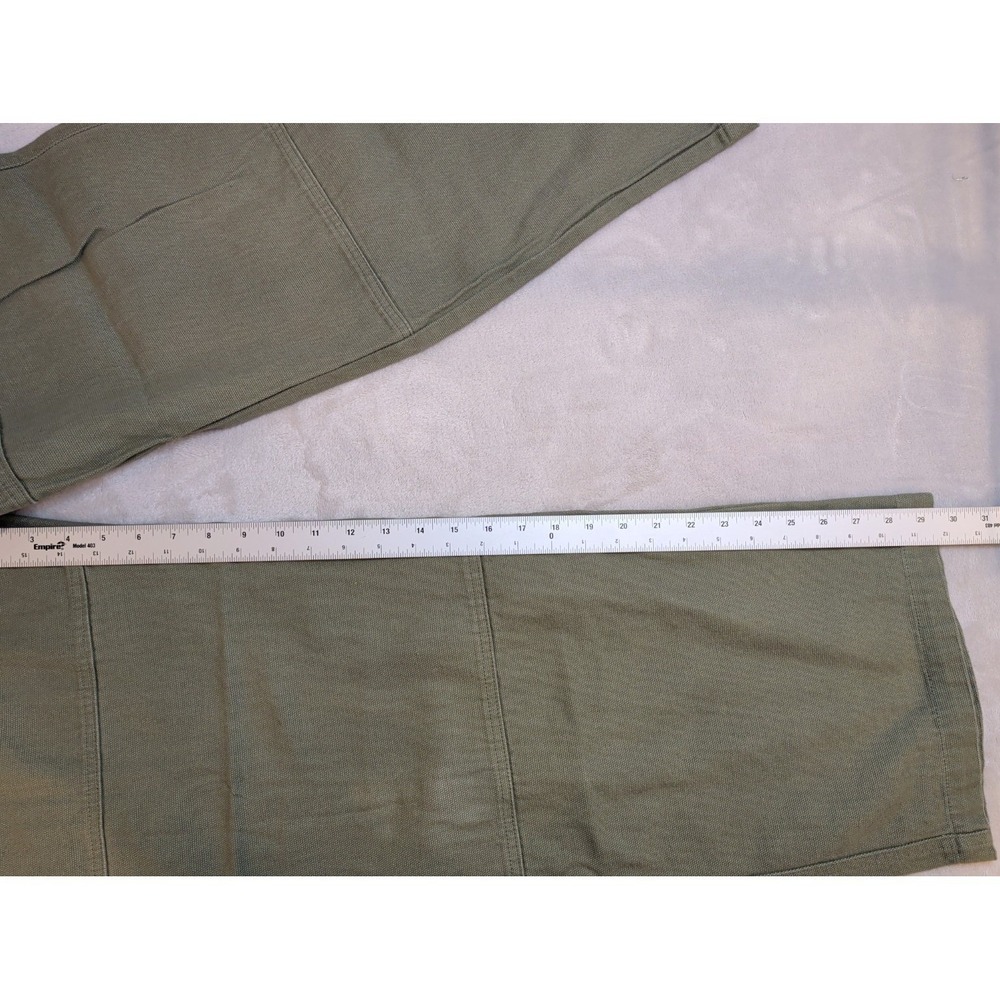 Men's 34X31 No Boundaries Double Knee Corduroy Carpenter Pants Baggy Green Y2K - Picture 6 of 6